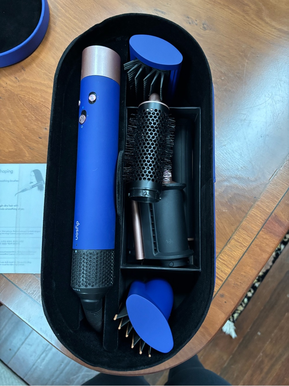 Dyson AirWrap Multi-Styler and Dryer Kit in Deep Blue with Rose Gold Accents
